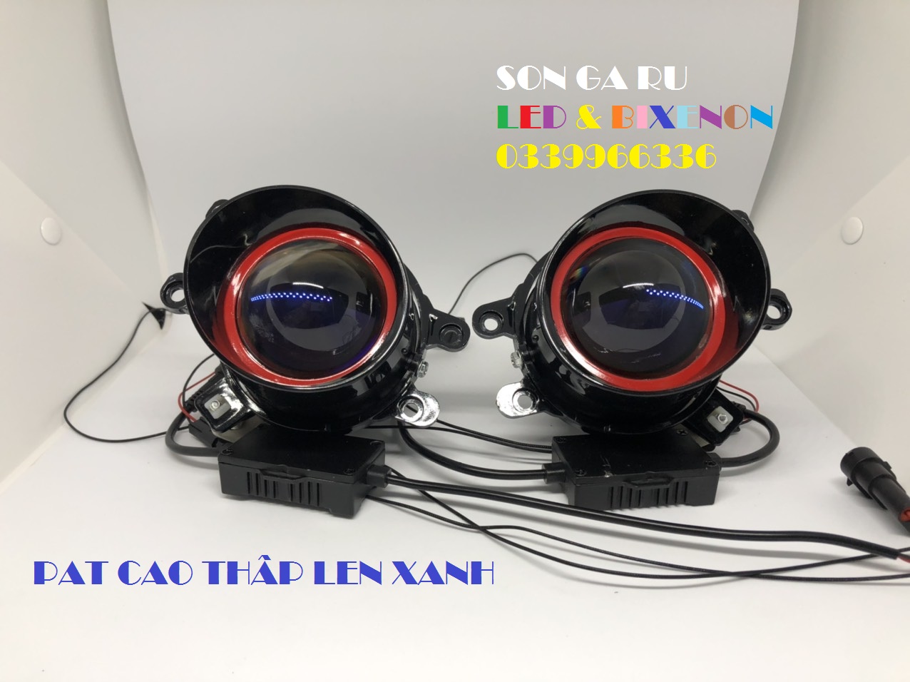 Bộ 2 BILED gầm 3 inch 55w 5500k siêu sáng cho oto