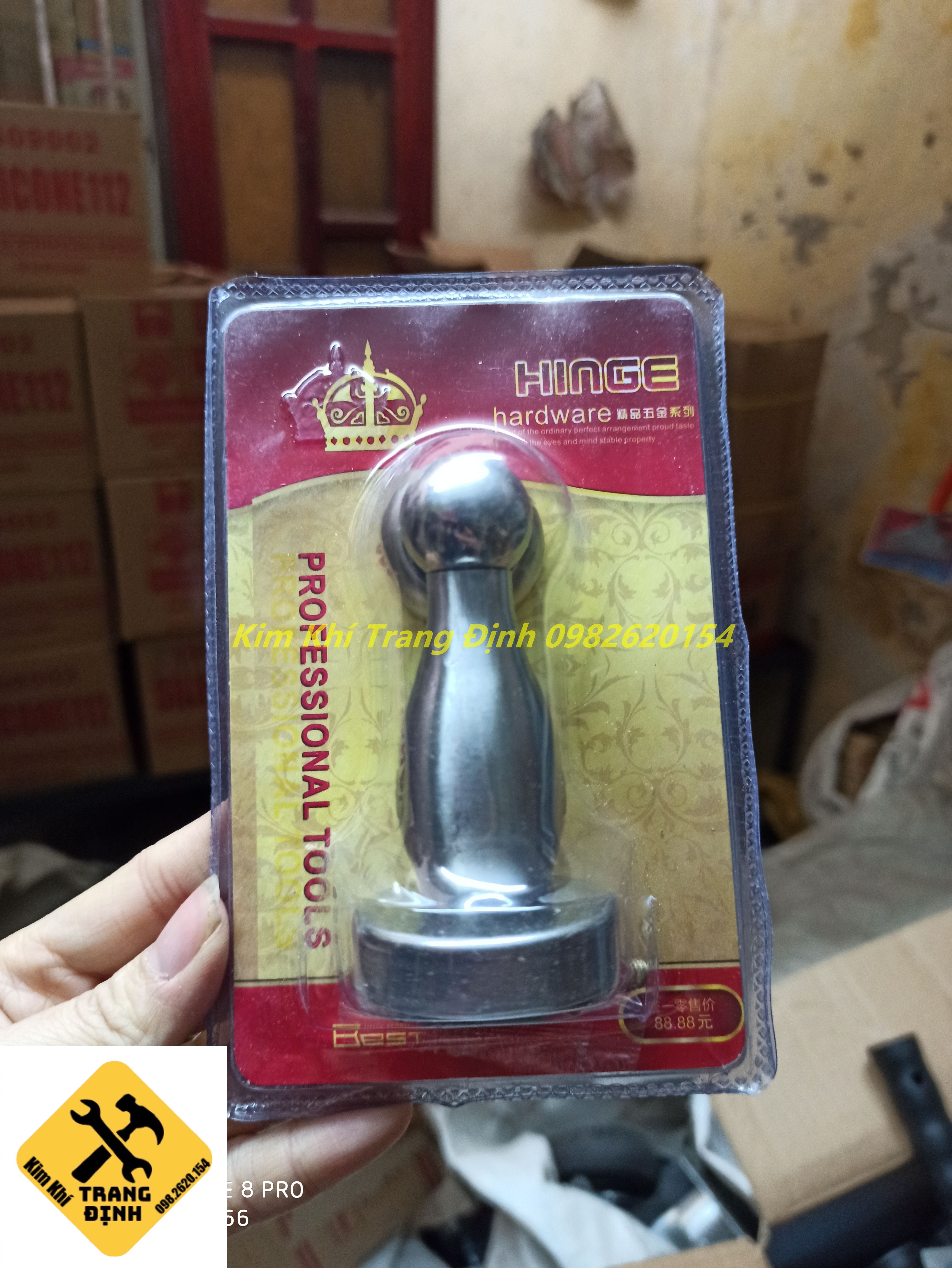 Chặn cửa inox - hít cửa nam châm inox