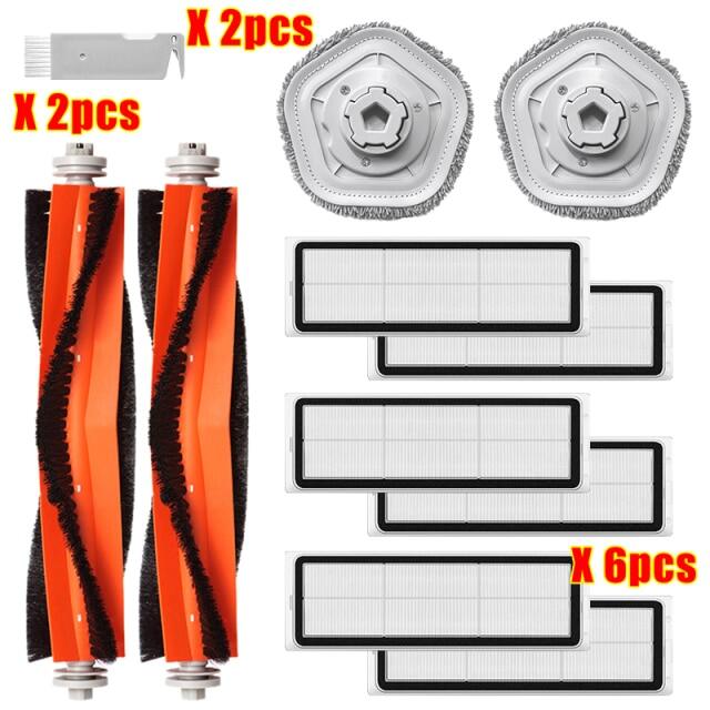 Cho dreame bot w10 dự phòng các phần của chính cọ bàn chải cạnh bên cây lau nhà vải giá treo chổi lau nhà bàn chải bao