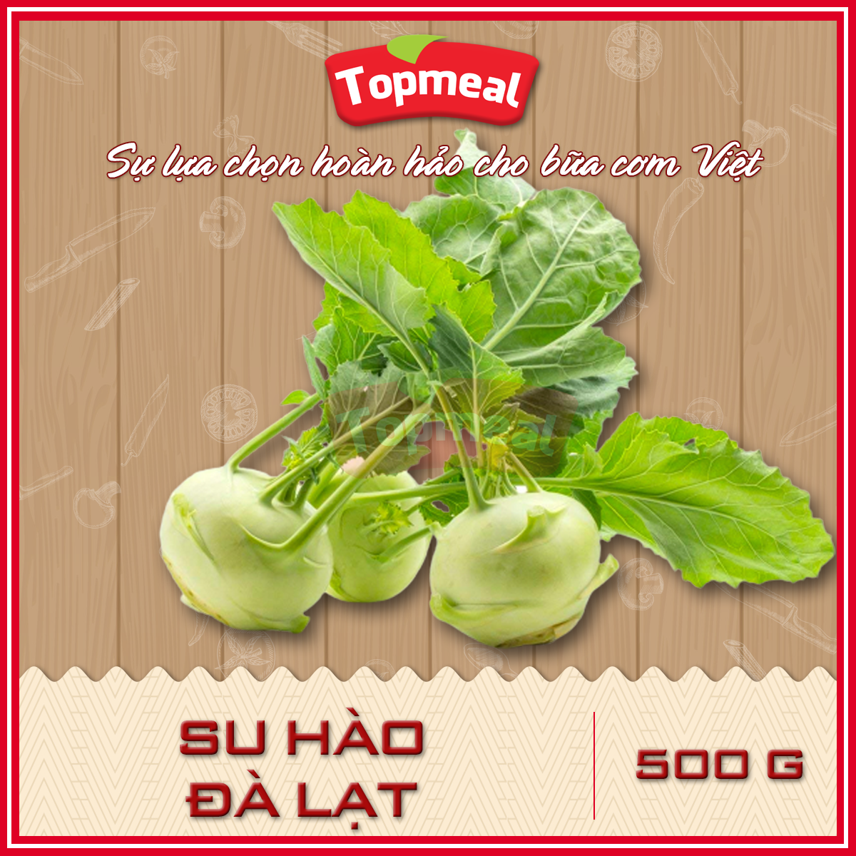 HCM - Su hào Đà Lạt (500g) - [Giao nhanh TPHCM]