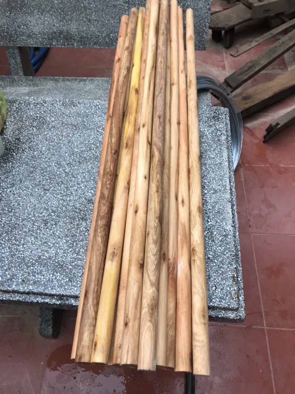combo 2 thanh gỗ tròn 3cm X 100cm