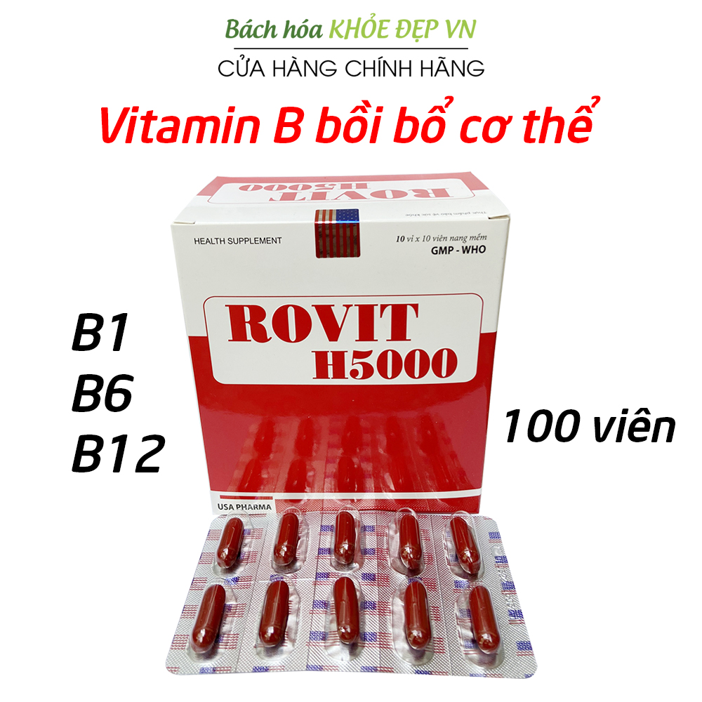 Rovit H5000 bổ sung vitamin B tổng hợp tăng cường sức khỏe