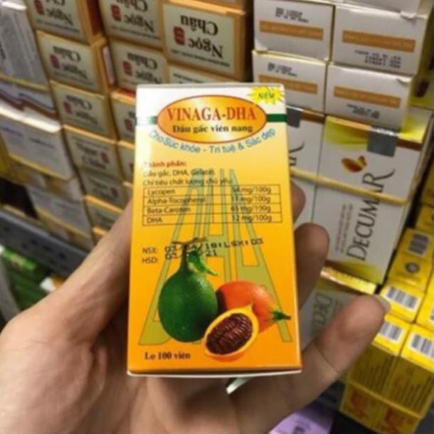 DẦU GẤC VINAGA-DHA SÁNG MẮT ĐẸP DA(100 viên)