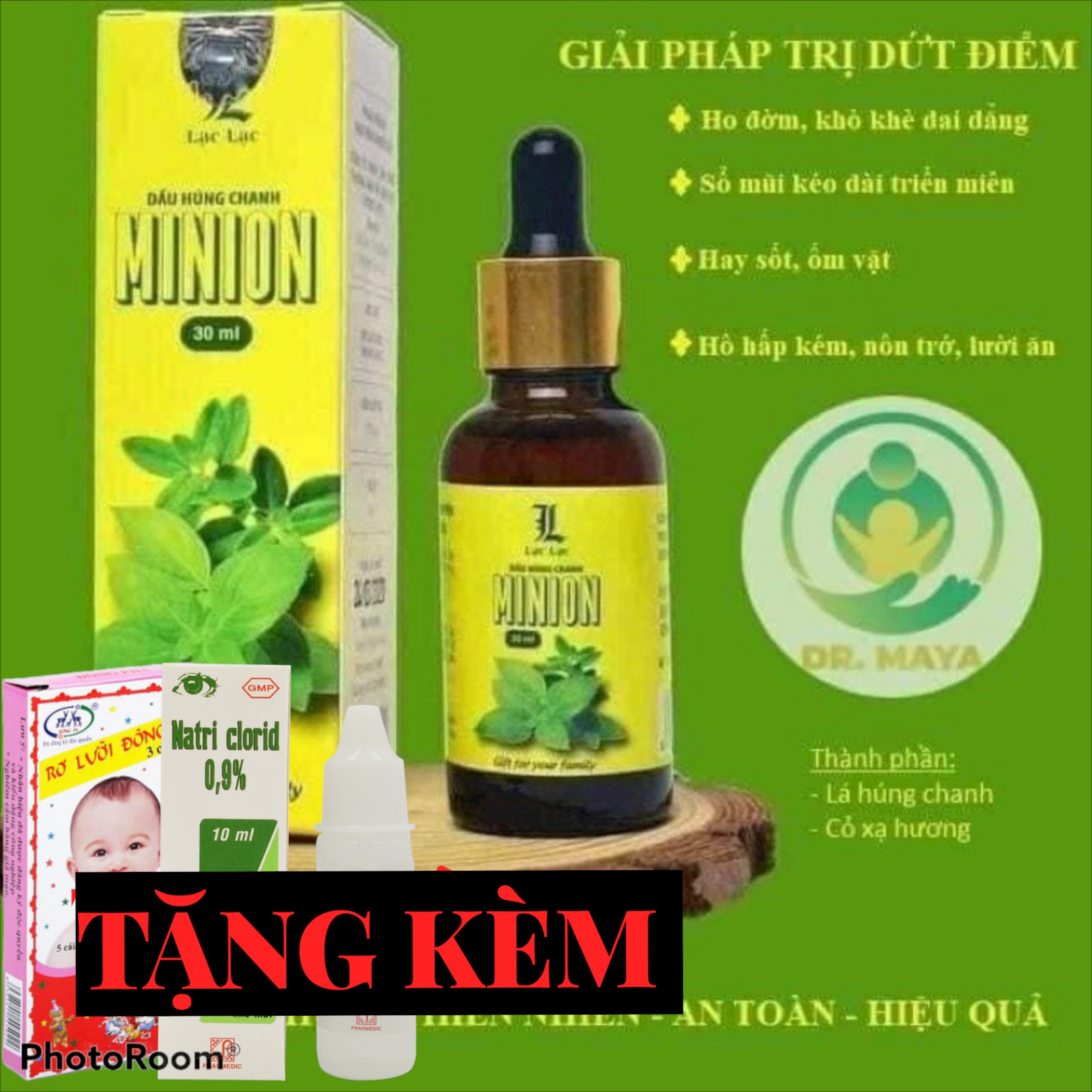 Dầu húng chanh trẻ em Minion