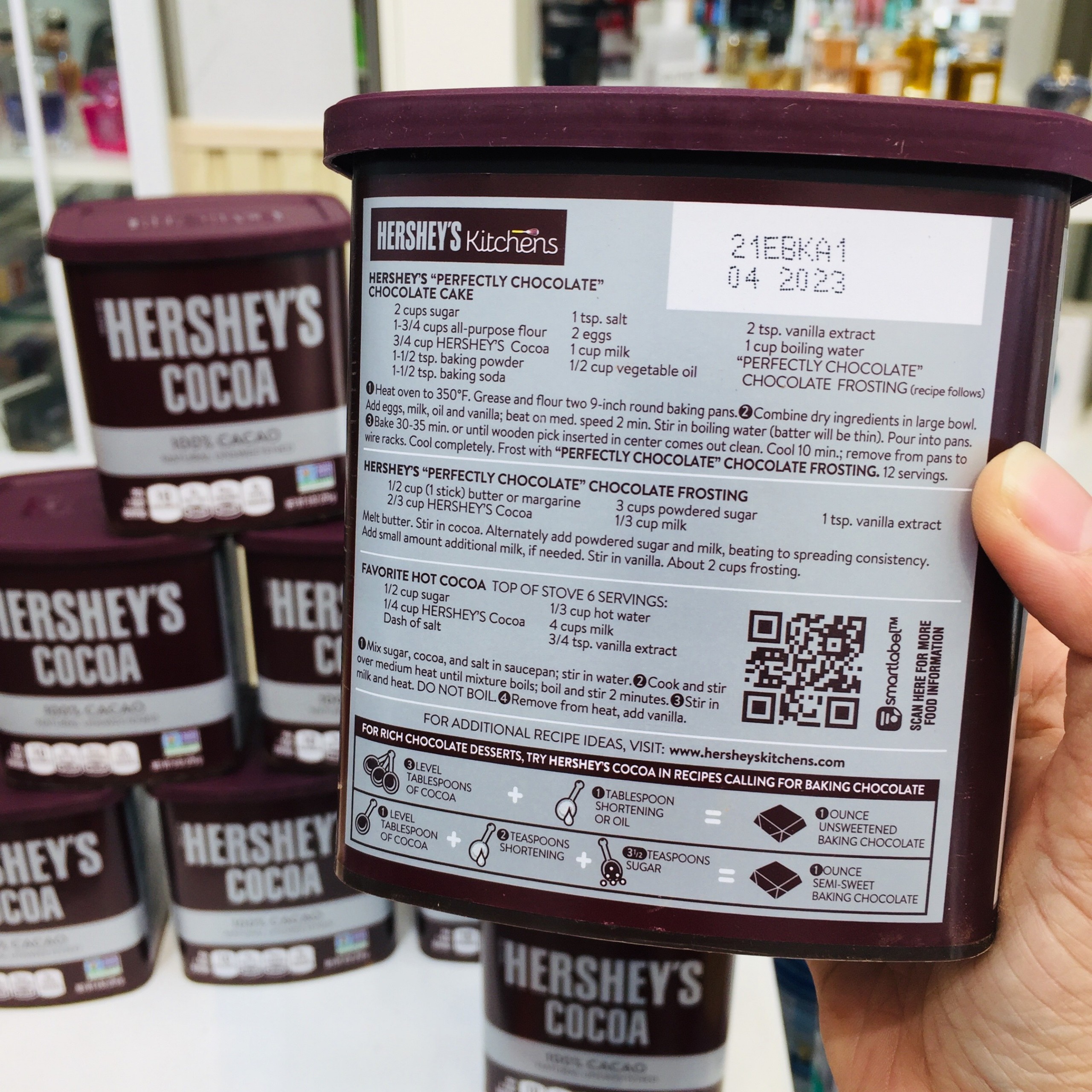 Bột Ca Cao Nguyên Chất Không Đường Hershey's Cocoa