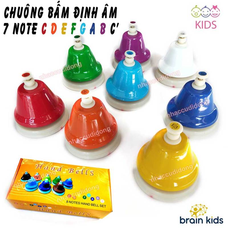 Bộ chuông bấm định âm 7 notes nhạc phát triển năng khiếu âm nhạc