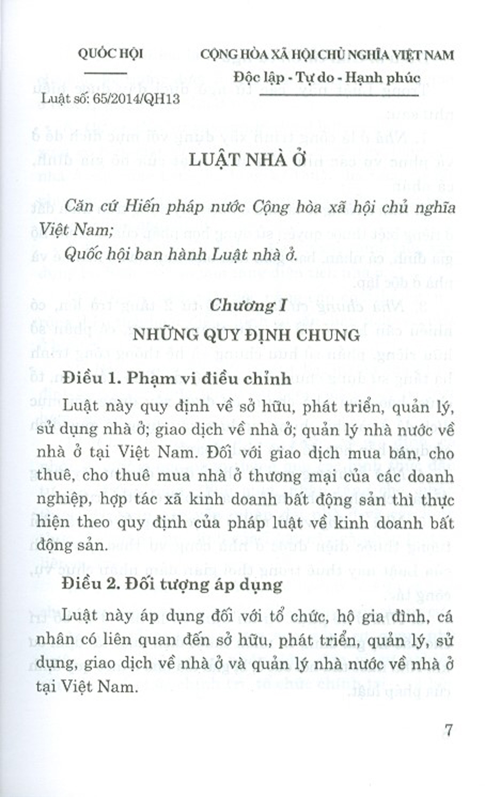 Luật Nhà Ở (Hiện Hành)