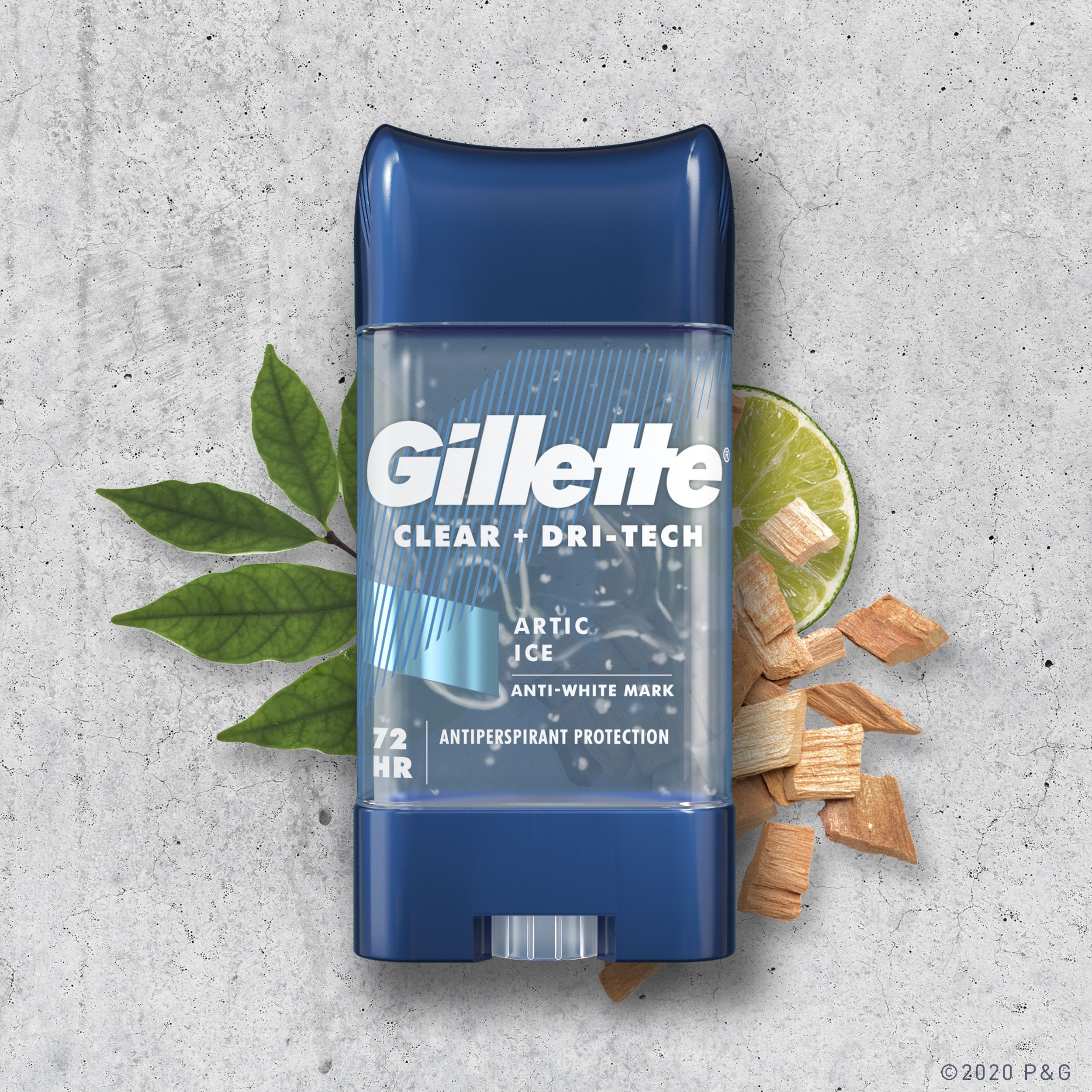 Gel khử mùi Gillette 107g (Nhập khẩu từ Mỹ - Gel trong suốt - Khử mùi suốt 48h)