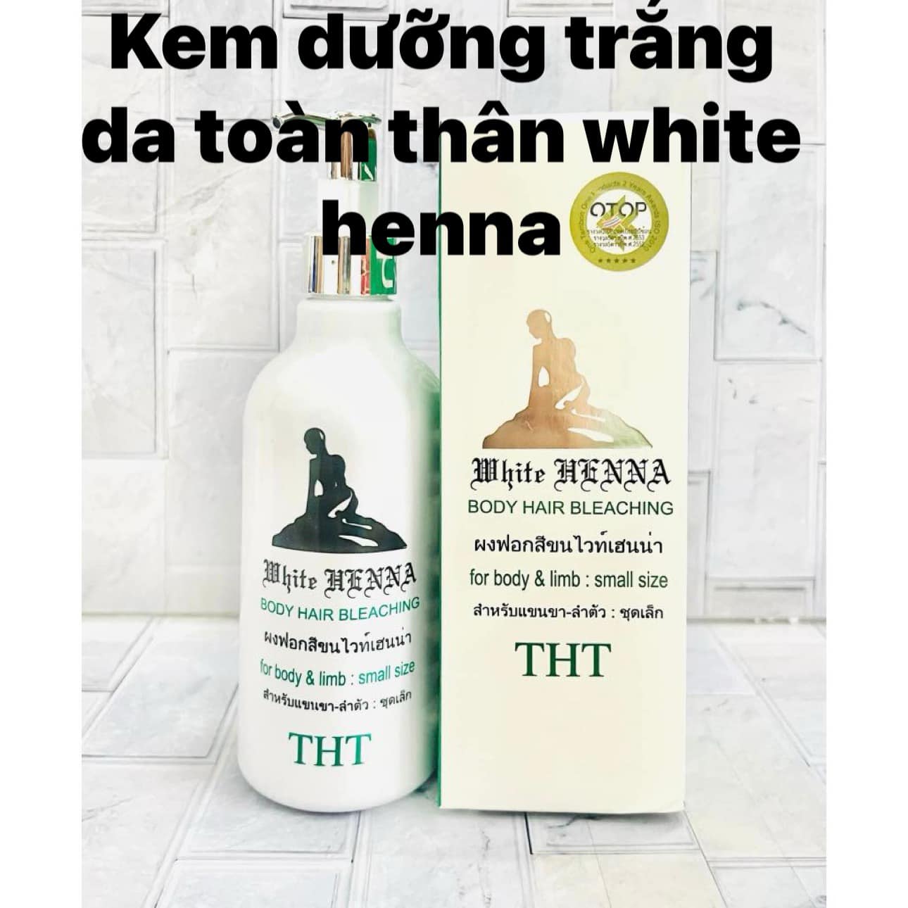 [HCM]Kem tắm trắng White Henna Thái dành cho da ngâm và khỏe (Cam kết trắng ngay lần tắm đầu tiên) -  (dùng đc 2 lần) - HX022