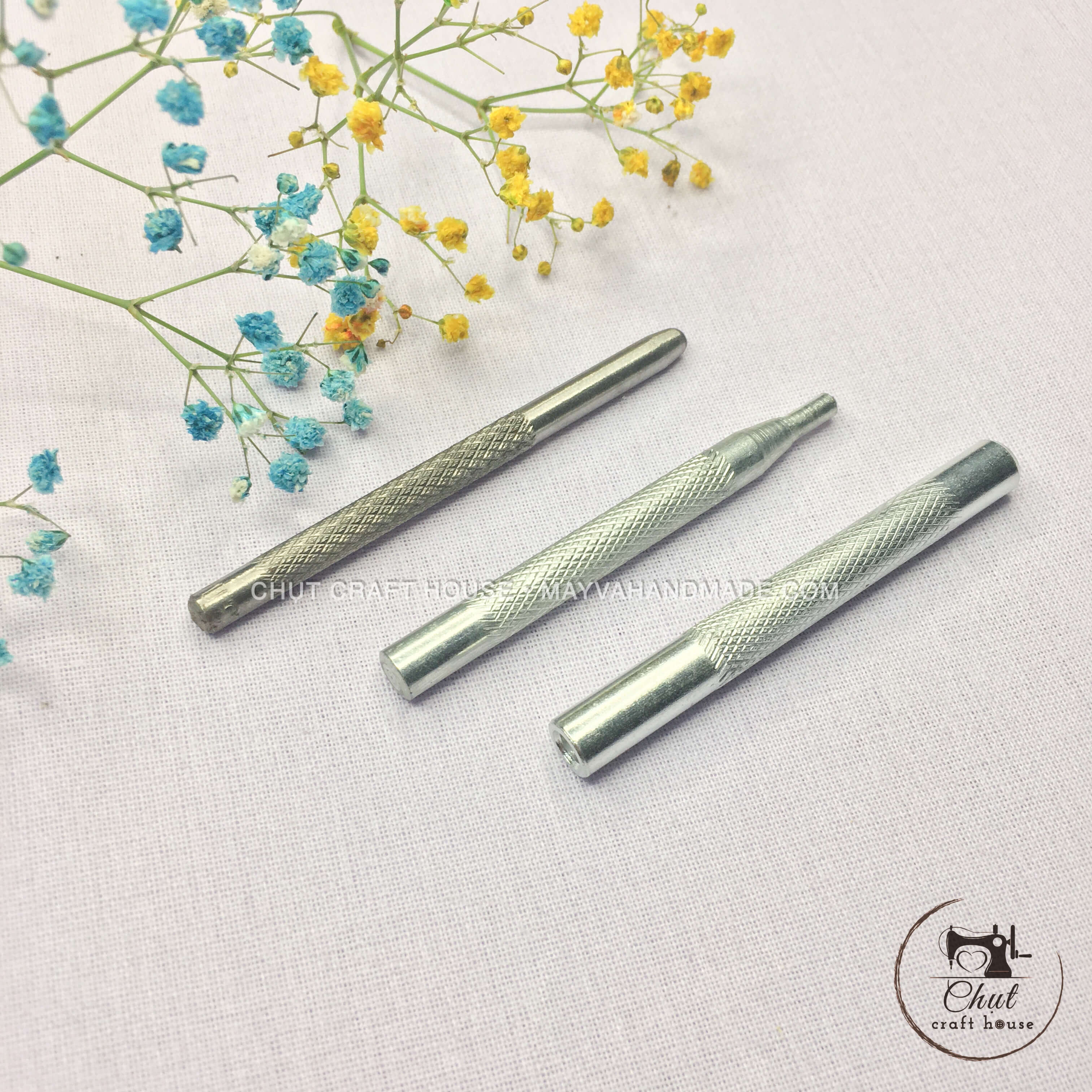 Bộ đóng cúc 4 chi tiết dùng cho đồ da, may handmade