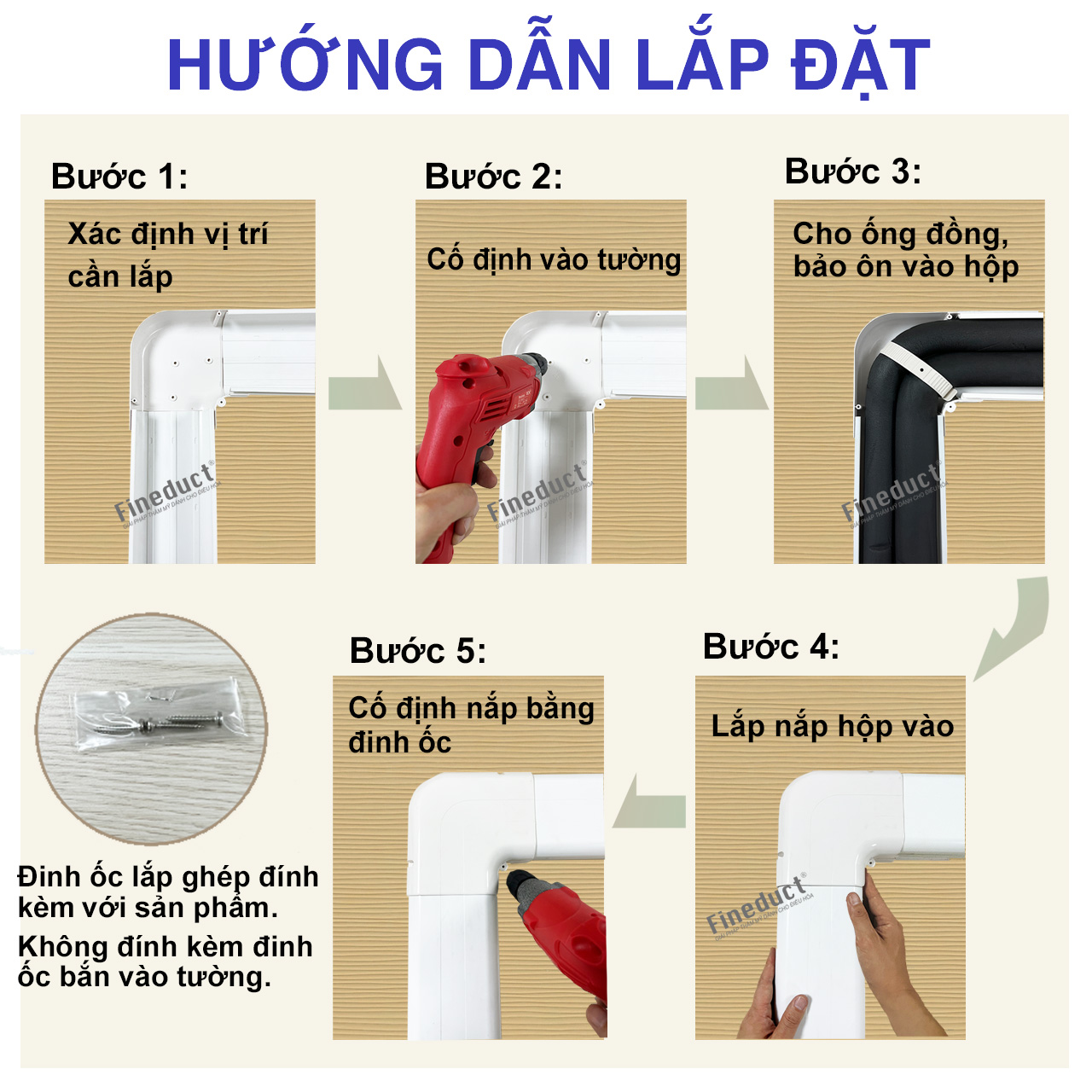 Trunking Nhựa Fineduct Nối Chữ T Màu Ngà TA - 80/100/120/140 - Hàng nhập khẩu chính hãng