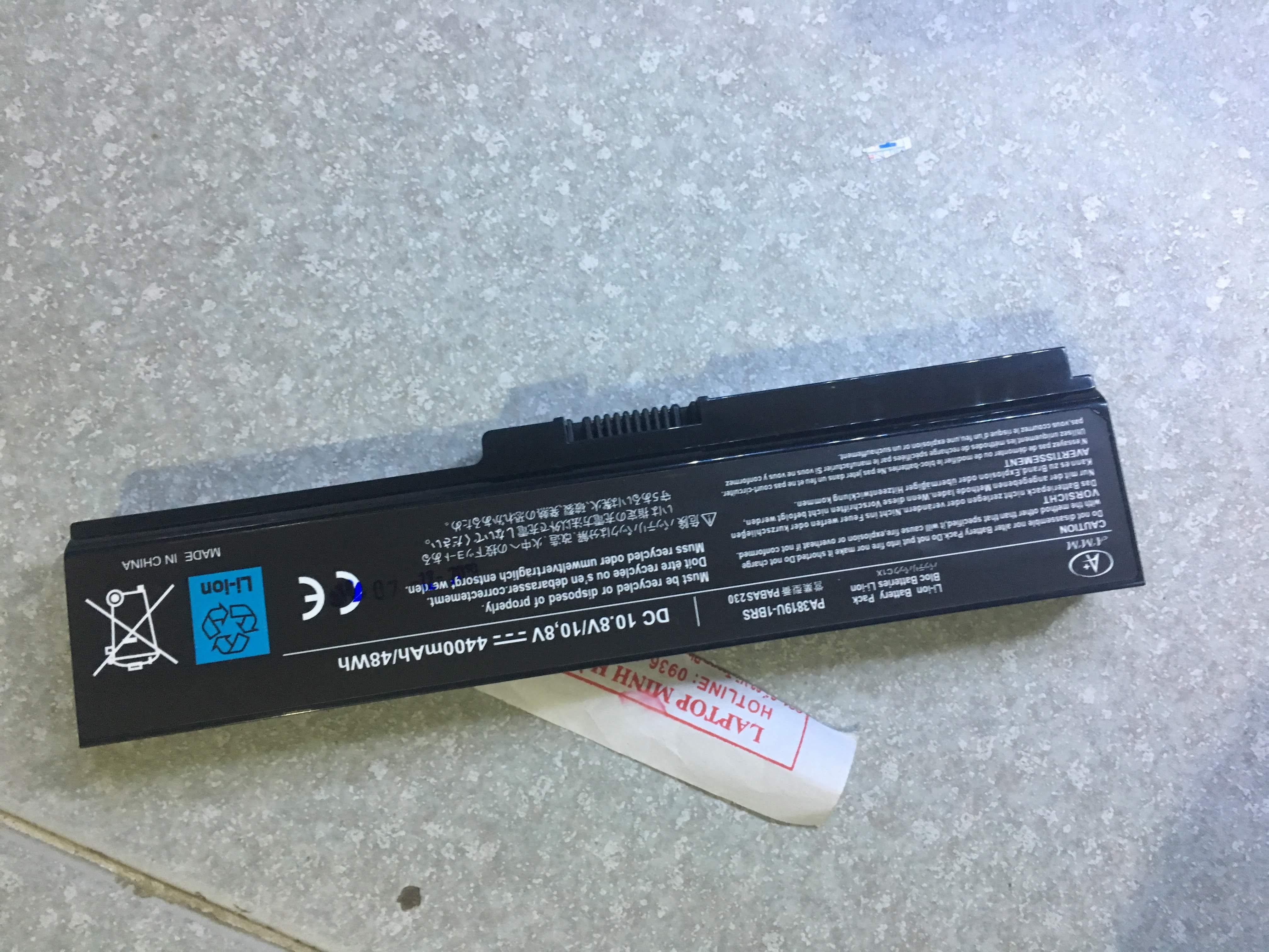 Pin laptop toshiba satellite l640d l650 l655 l670 l675d pa3817u-1brs pabas178 loại tốt