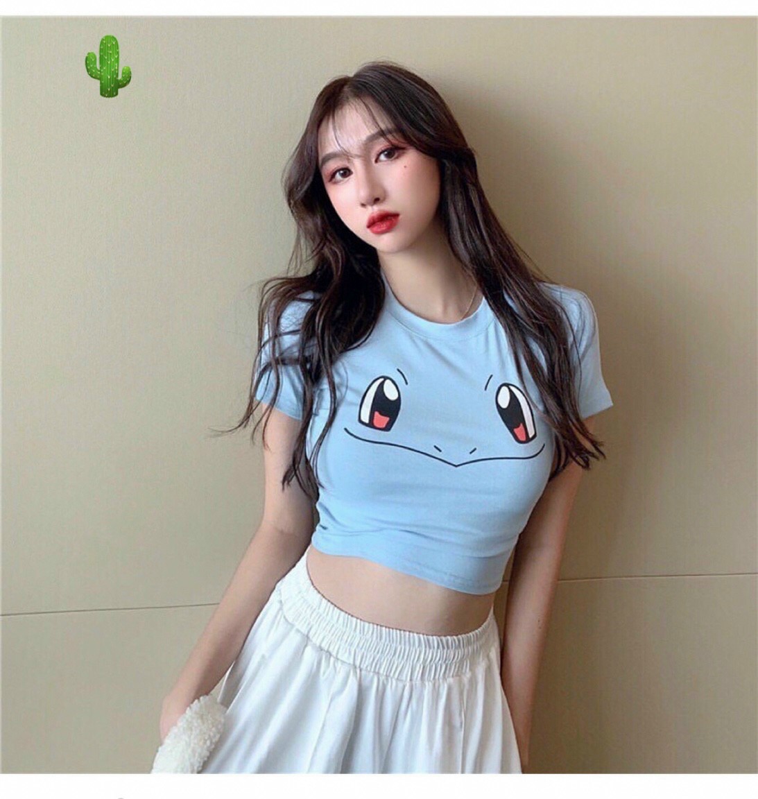 Áo croptop po.kemon nhiều màu cực xinh PC