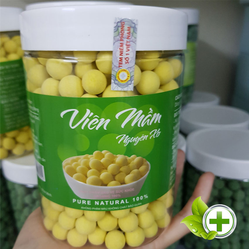 Viên Mầm Đậu Nành Nguyên Xơ ( Hộp 500gram )