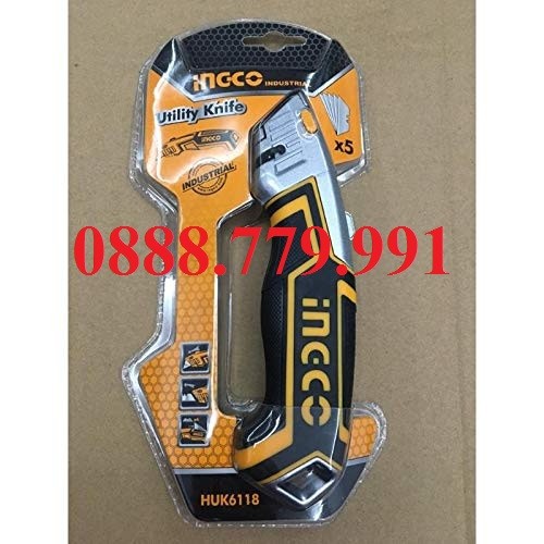 Dao cắt tiện dụng ingco huk6118 - huk6118