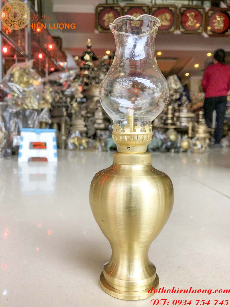 20cm and 30cm height Sandy copper oil lamp