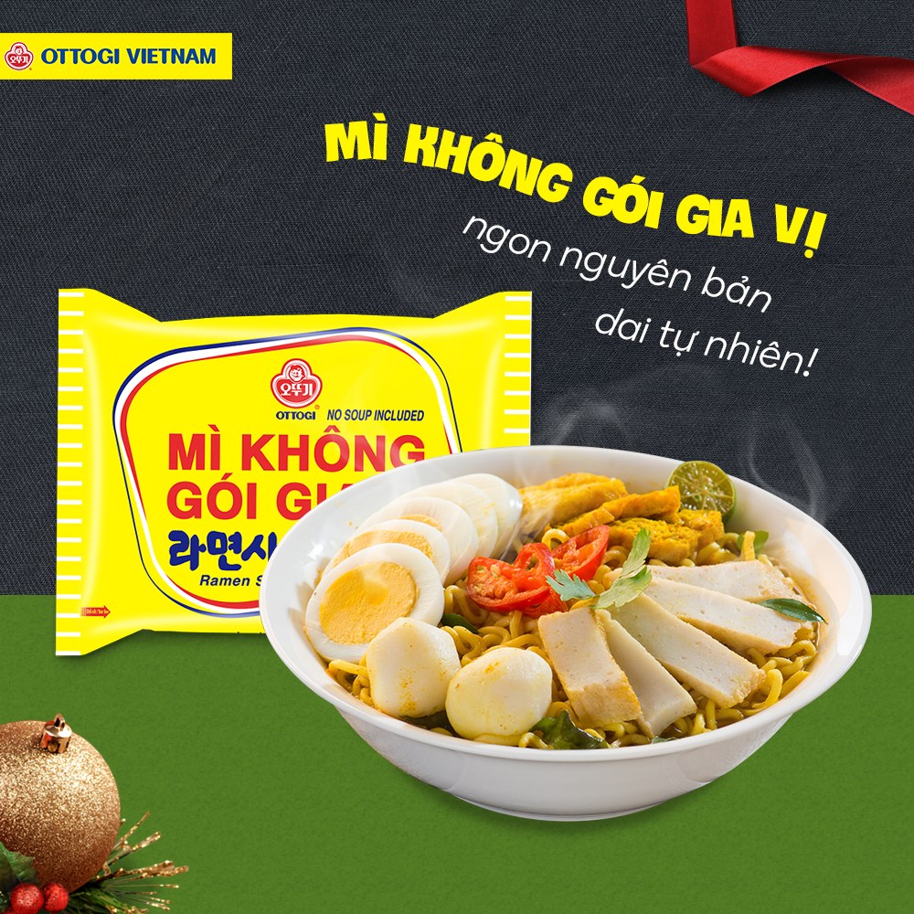Combo 10 gói - Mì Không Gói Gia Vị OTTOGI 110G