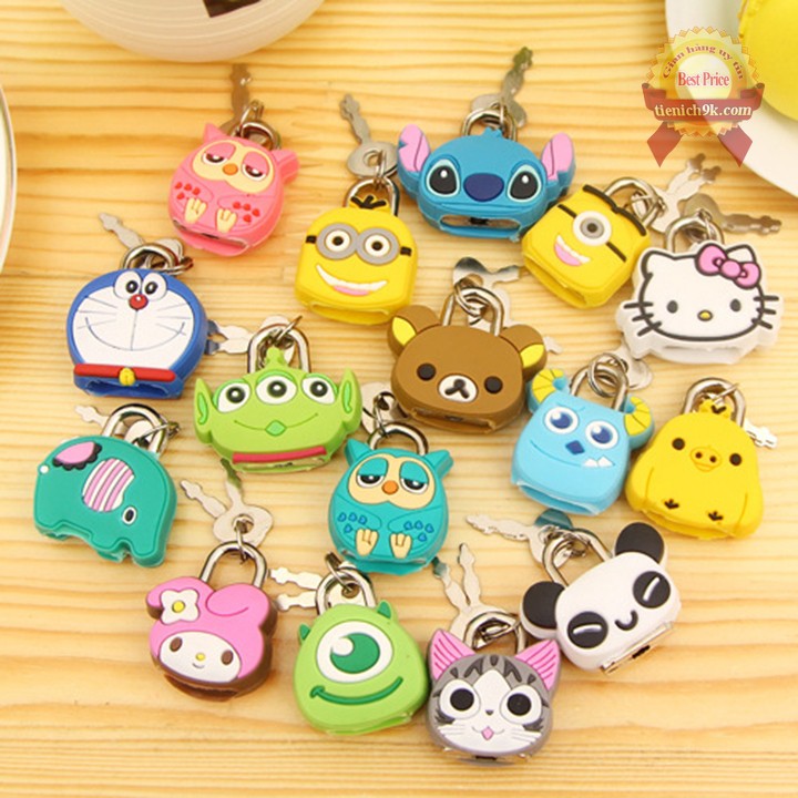 Ổ khóa mini vali hoạt hình dễ thương