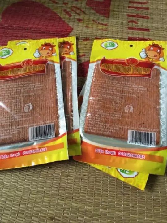 10 gói snack bò miếng thơm cay