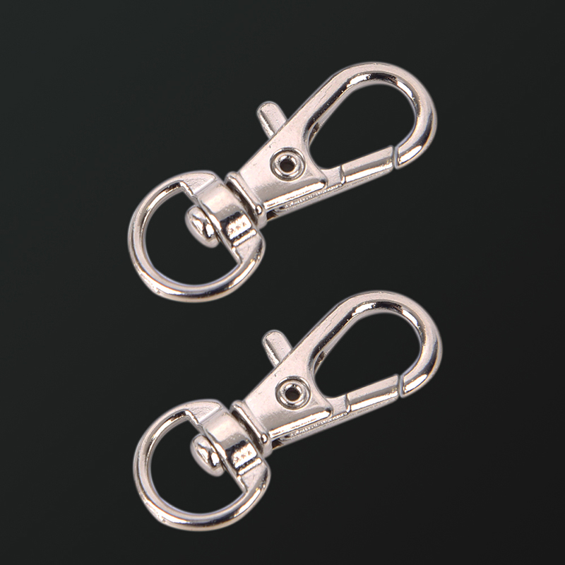 News 10 chiếc móc khóa hợp kim nhôm Mini Móc Kẹp lò xo làm chốt khóa Carabiner