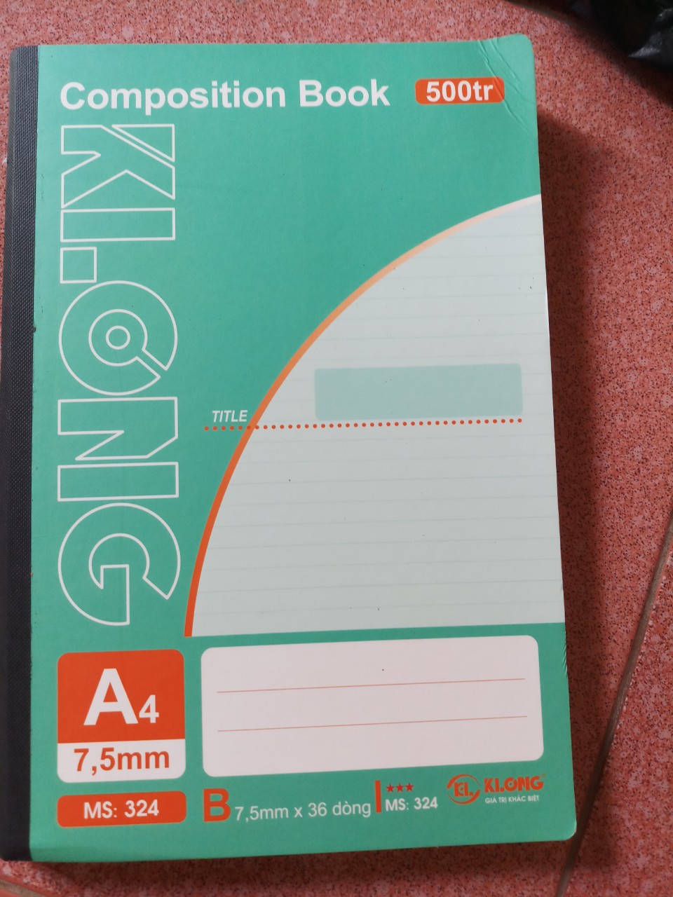 SỔ A4 KLONG 500 TRANG MS 324