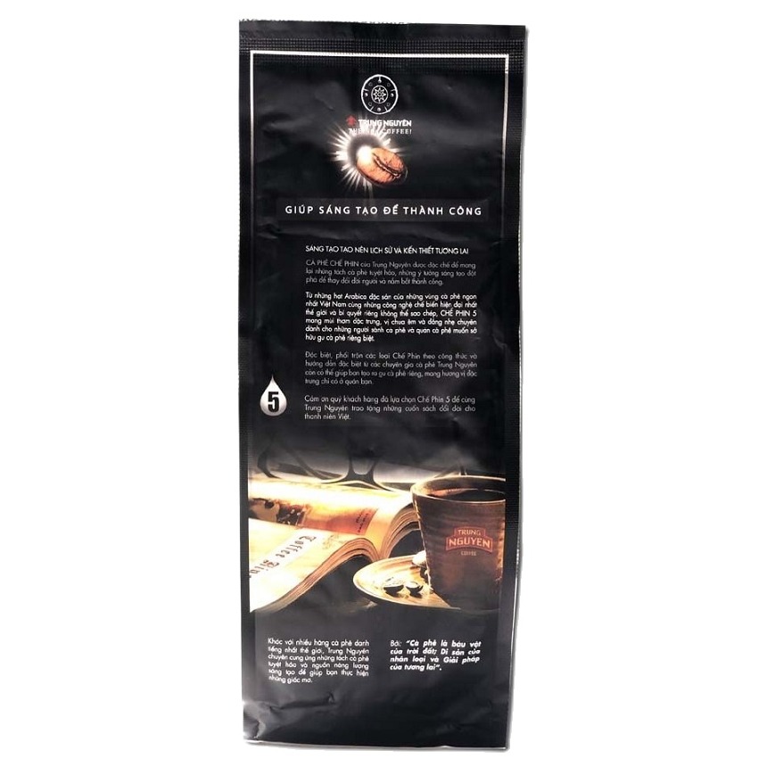 Cà phê Trung Nguyên Chế Phin 5( 500gam) - Cà phê pha phin đặc chế cho Quán Cà Phê