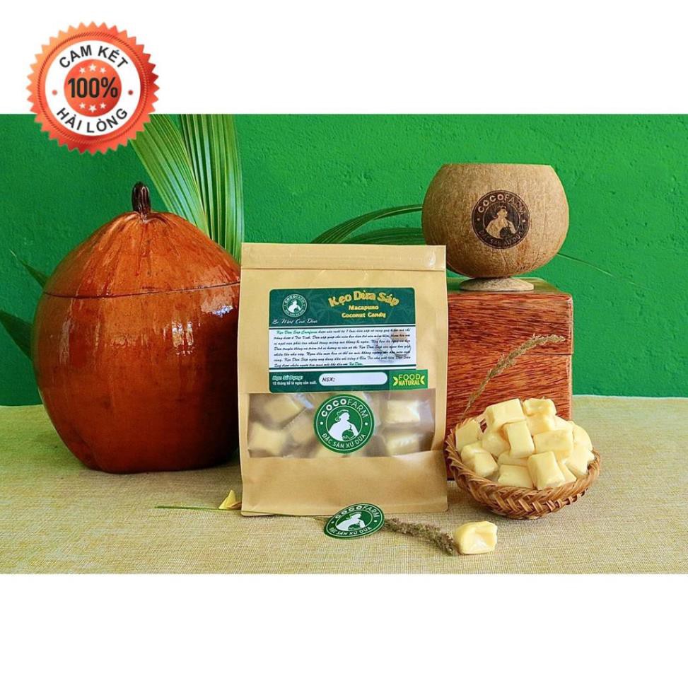 Kẹo Dừa Sáp Cocofarm bịch giấy 500gram