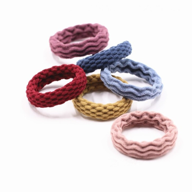 Set 10 sợi thun cột tóc nữ bền và co giãn tốt