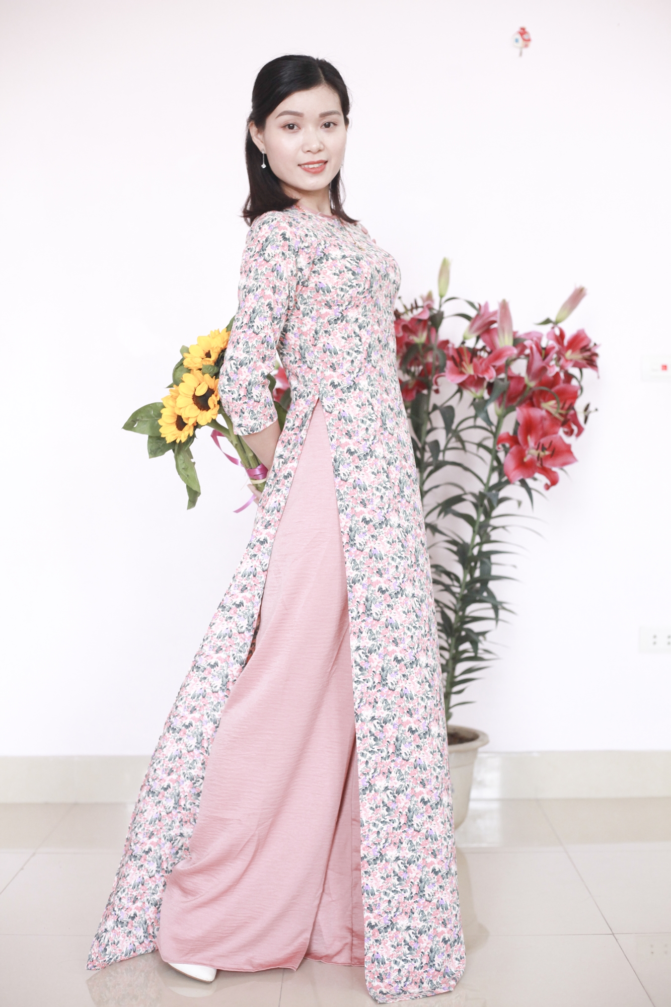 Áo Dài Lụa Hàn Châu Cao Cấp