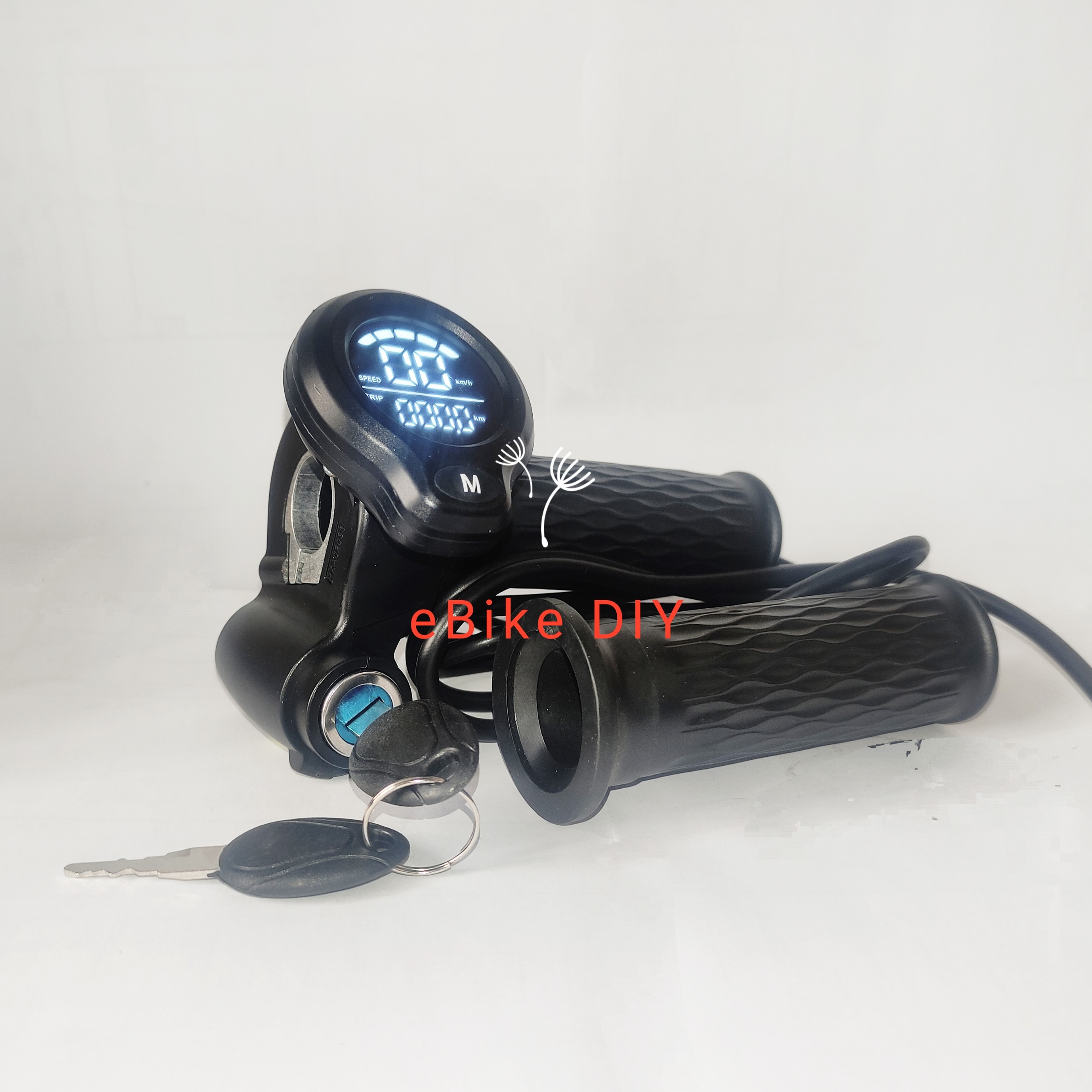 Tay ga xe điện báo volt, tốc độ, odo, trip