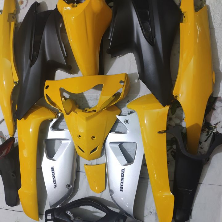 [TẶNG TEM] Trọn bộ Dàn áo xe Wave RS - wave alpha - wave s100, nhựa ABS nguyên sinh màu Vàng - có KHUYẾN MẠI BỘ TEM 3 LỚP, chuyên cung cấp phụ tùng xe máy