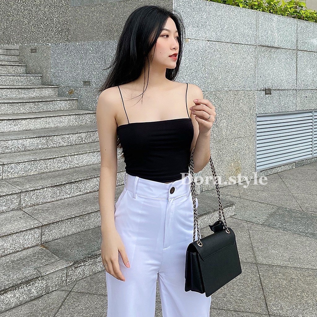 Áo 2 Dây Sợi Bún Dorastyle
