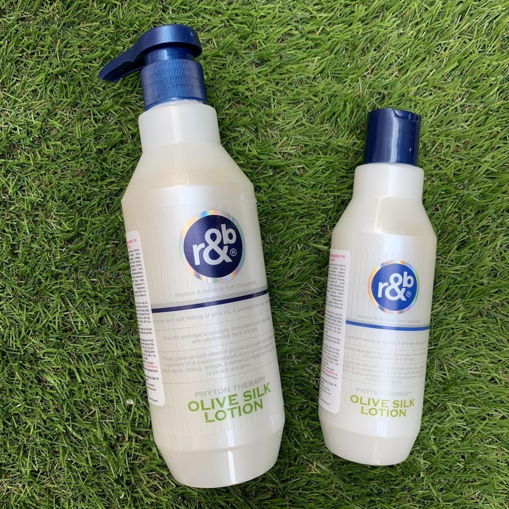 Kem dinh dưỡng bóng tóc R&B Olive Silk Lotion, Hàn Quốc