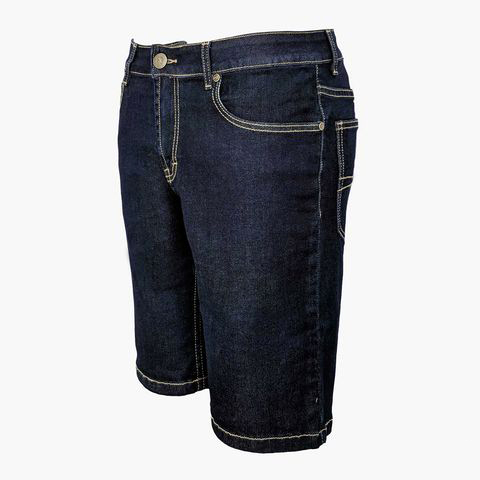 Quần Đùi Jean Nam Trơn Quần Ngố Nam Form Xuông Ống Rộng Mặc Thoải Mái