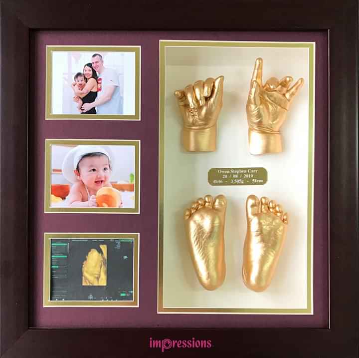 (Combo 4) Combo bột đúc tượng tay chân 3D cho bé