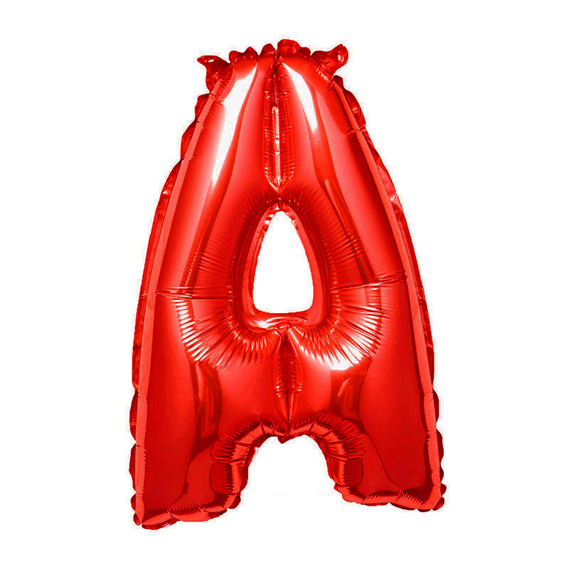 Bóng chữ đỏ letter balloon 40cm bso45