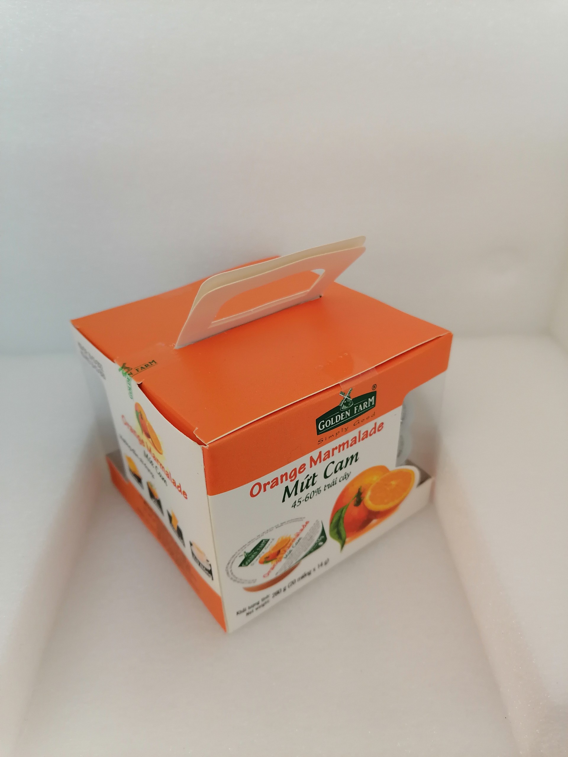 [280g (HỘP VUÔNG)] MỨT CAM [VN] GOLDEN FARM Orange Marmalade Jam (bph-hk)