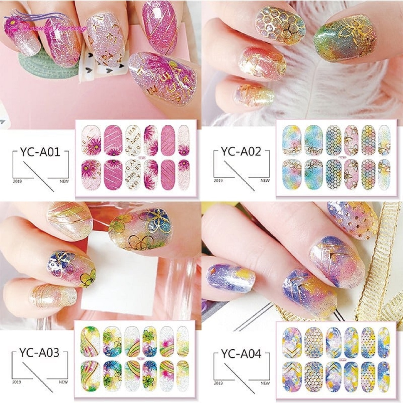 HOT ♥ Sticker 3D trang trí móng cao cấp/ hàng mới về YC/A0