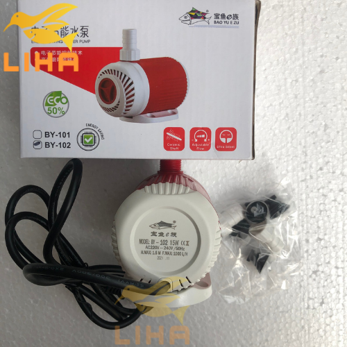 Máy Bơm Bể Cá Baoyu BY102 (15W-1000L/H-1.5M) - Máy Bơm Lọc Nước Cho Hồ Cá