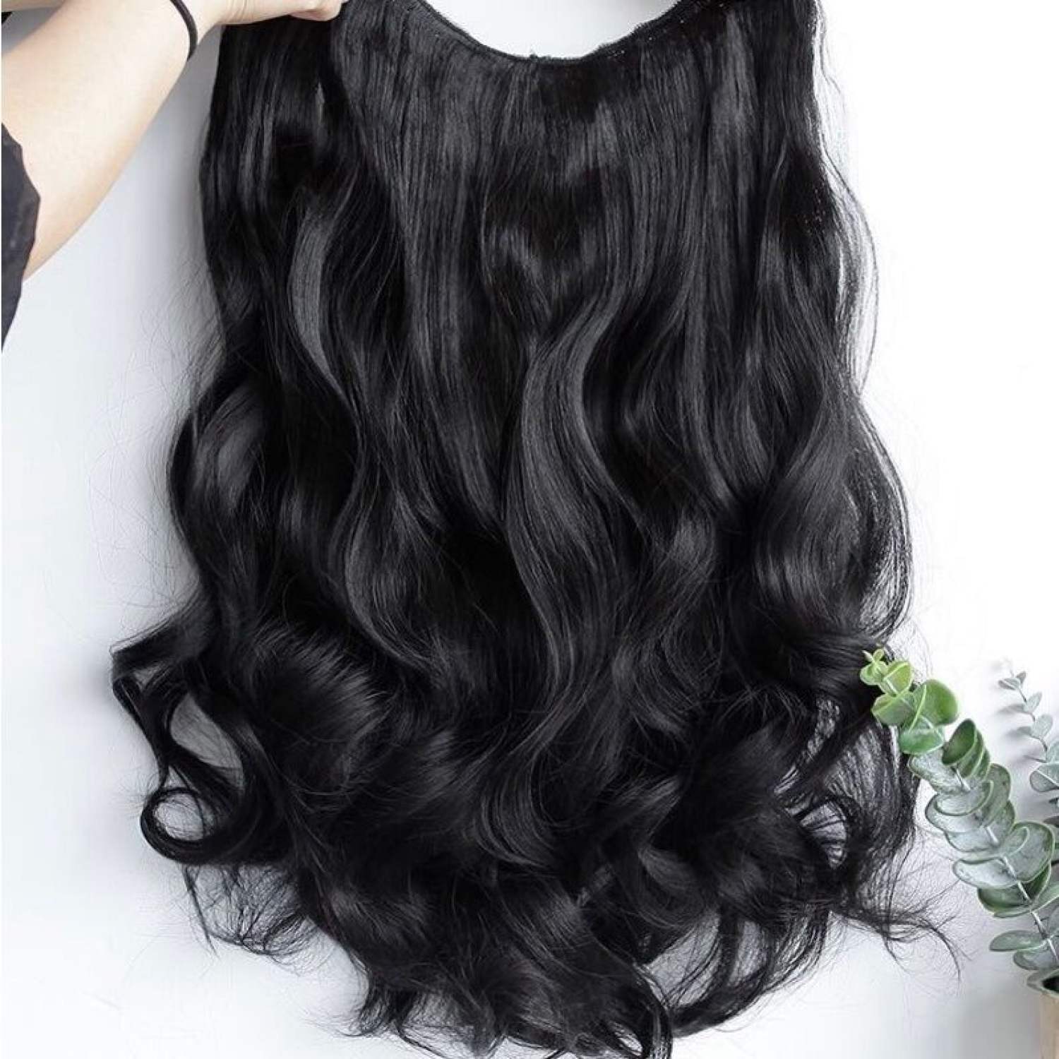 tóc kẹp 6 phím hqs xoăn 60cm
