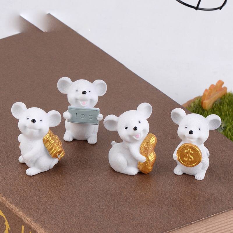 [HCM]bộ tượng 12 con chuột - vàng - 12 con
