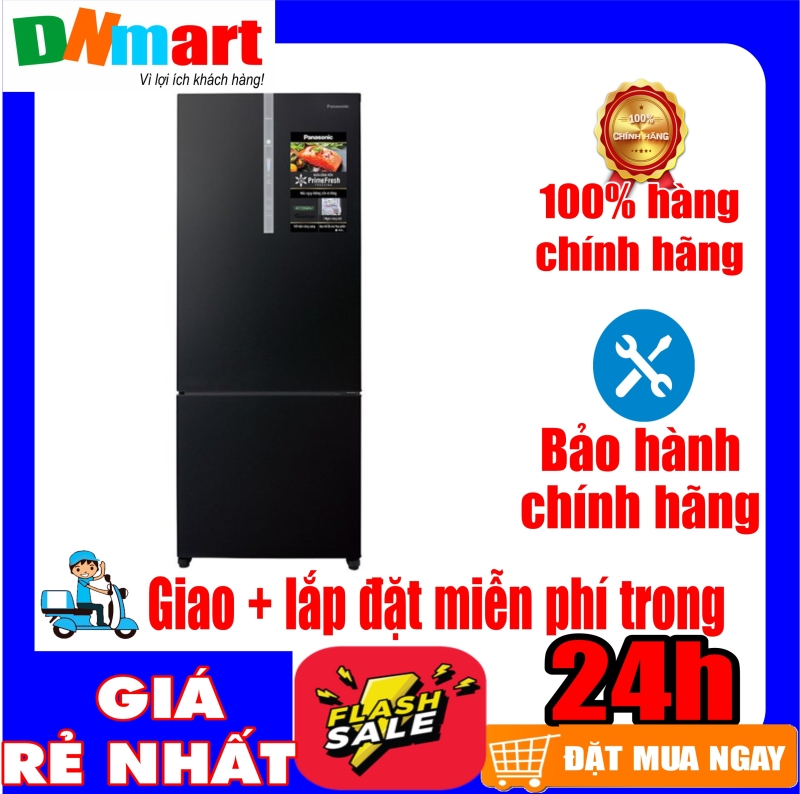 Tủ lạnh Panasonic NR-BX460XKVN ngăn đá dưới inverter 405L mới 2020