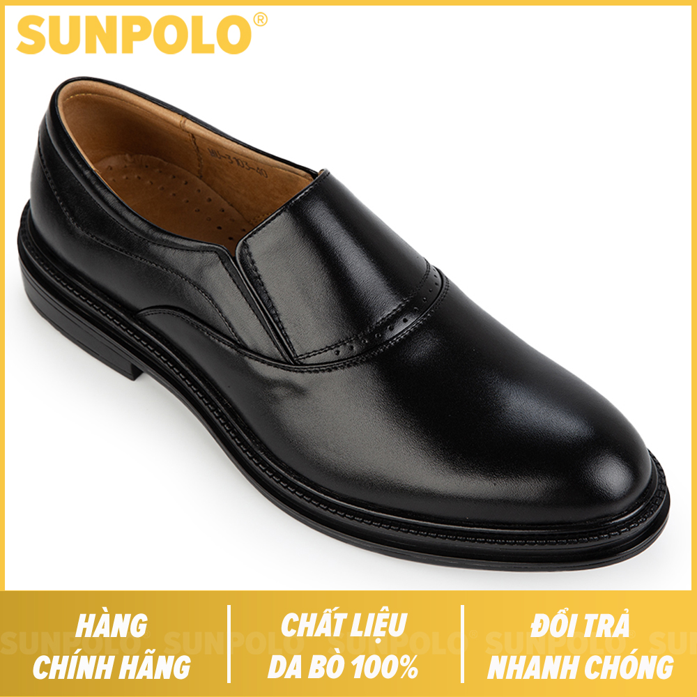 Giày tây nam da bò cao cấp sunpolo mu3103