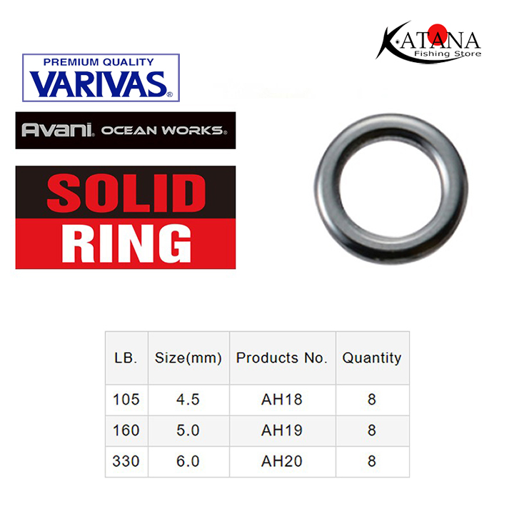 Khoen Ring - Varivas Avani Ocean Works Solid Ring ( Khoen Chết ) - Câu Cá, Câu Biển