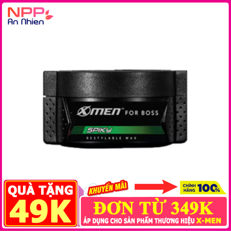 Sáp vuốt kiểu tóc X-Men For Wax Boss SPIKY 70g- Vuốt dựng cá tính