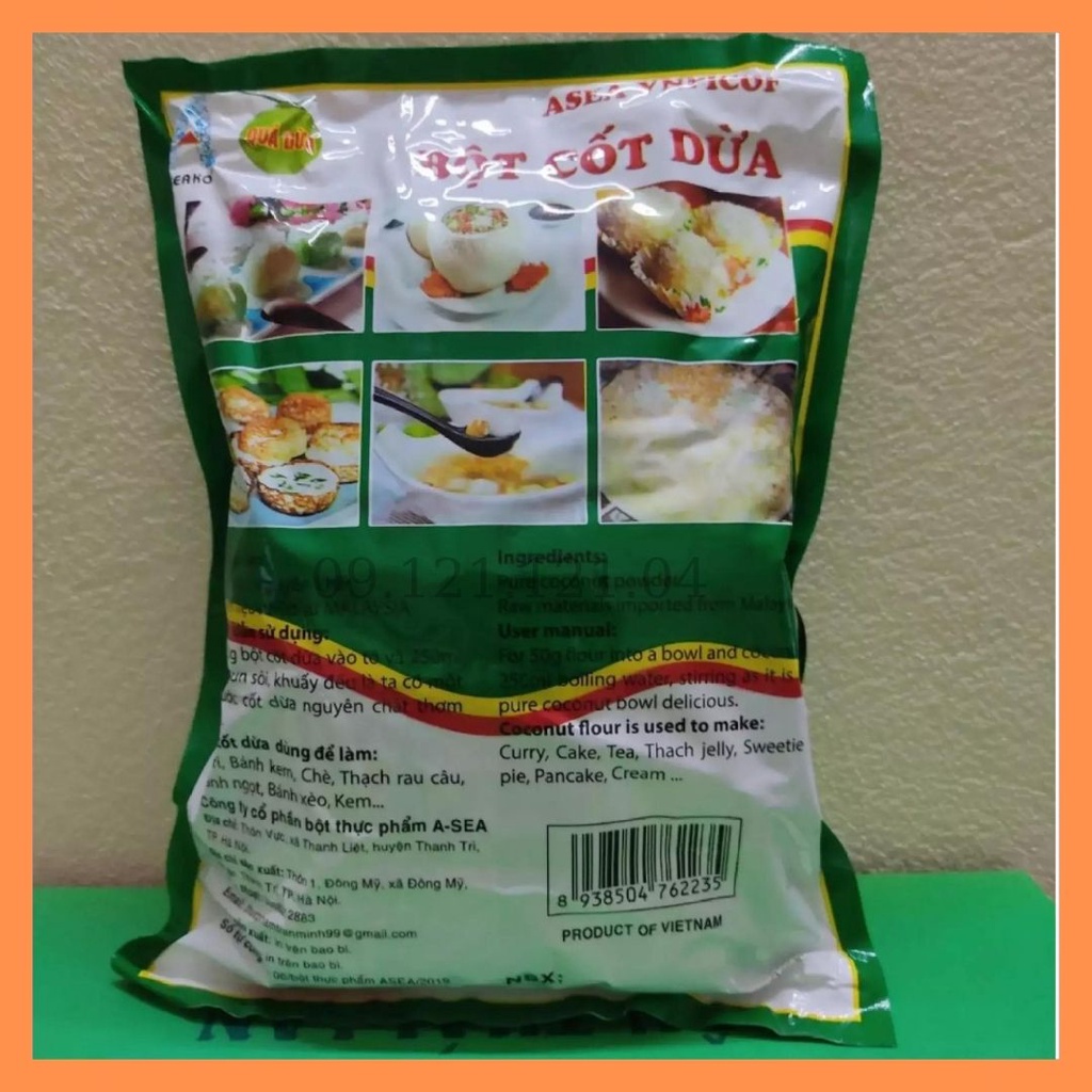 (HT) Bột Cốt Dừa Nguyên Chất Gói 500g