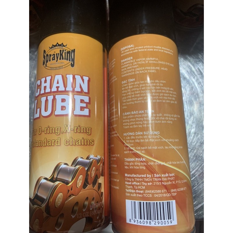 [HCM]Dưỡng xịt sên CHAINLUBE