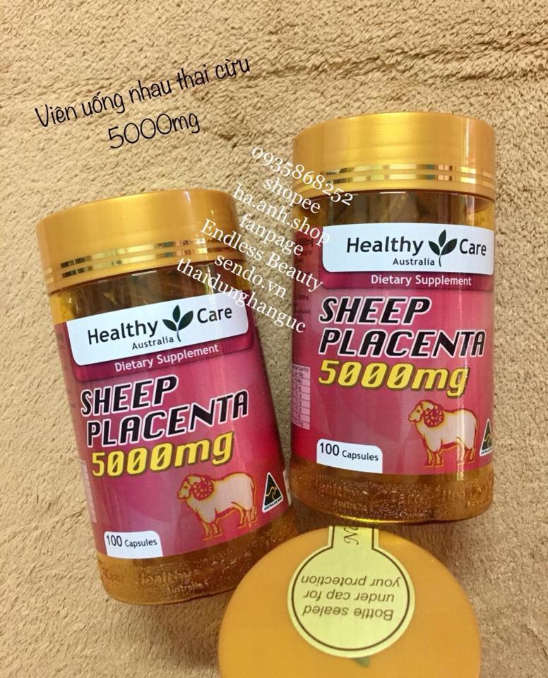 Healthy Care Sheep Placenta 5000mg 100 viên
