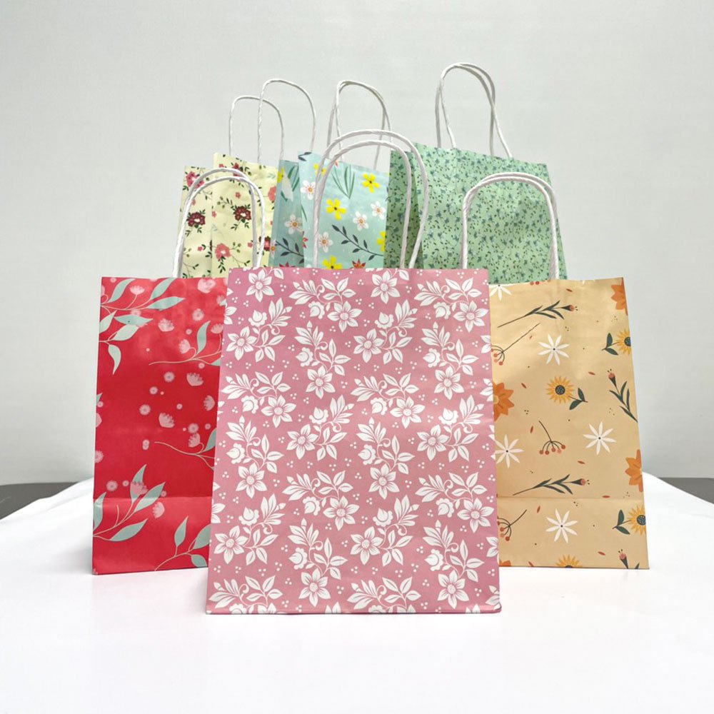 Combo 100 Túi giấy đựng quà KQ02 (KT: 19 x 16 x 9 cm)