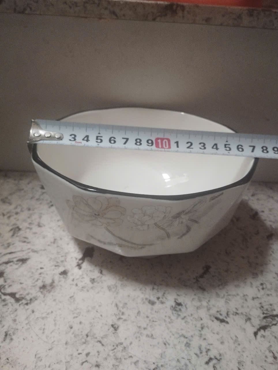 Tô sứ kim cương hoa văn tô sứ trắng nhiều size 15.5cm, 18cm, 20cm - MUA 4 CÁI TẶNG 1 CÁI CÙNG LOẠI